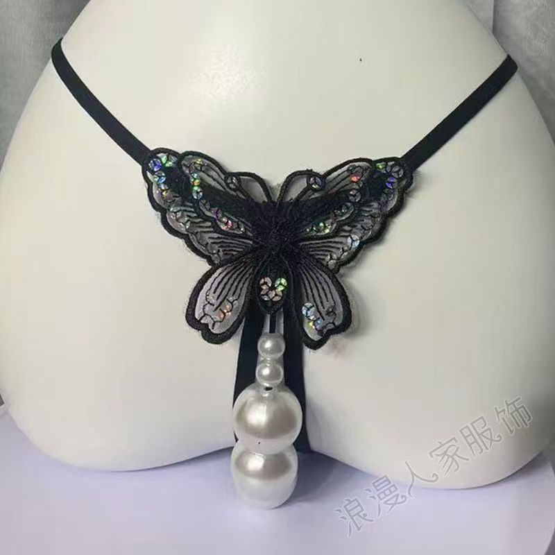 Women's Sexy Pearl Thong Underwear – Low Rise, Comfortable & Elegant