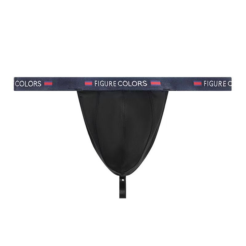 Men's Ice Silk Low Rise Narrow Side Thong