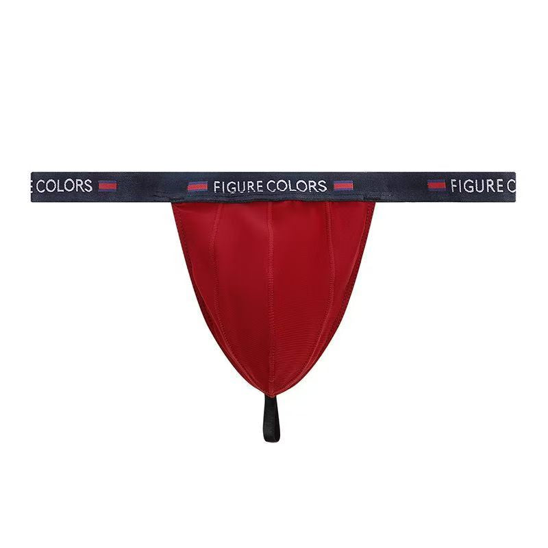 Men's Ice Silk Low Rise Narrow Side Thong