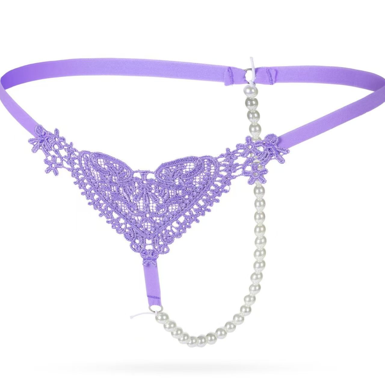 Women's Pearl Heart Lace Panties