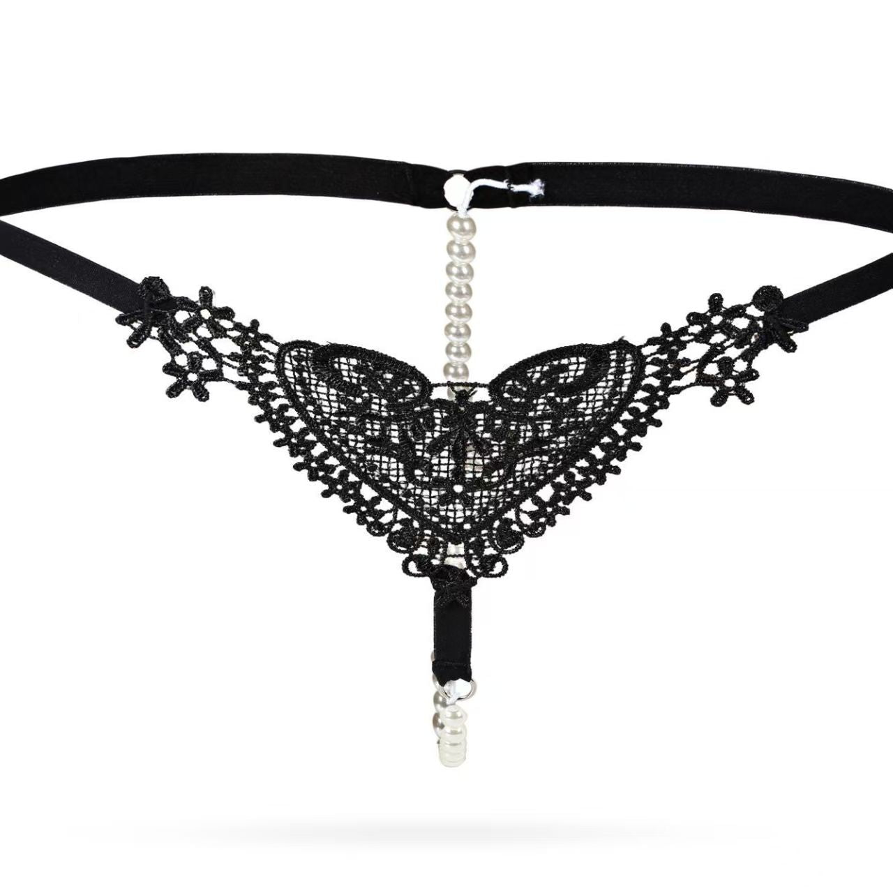 Women's Pearl Heart Lace Panties