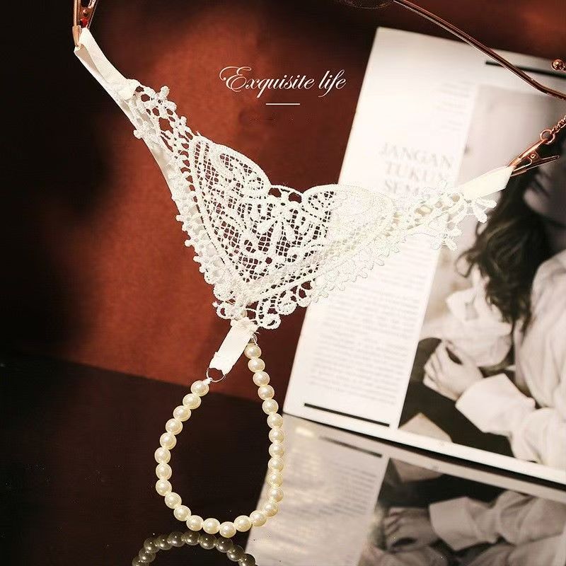 Women's Pearl Heart Lace Panties