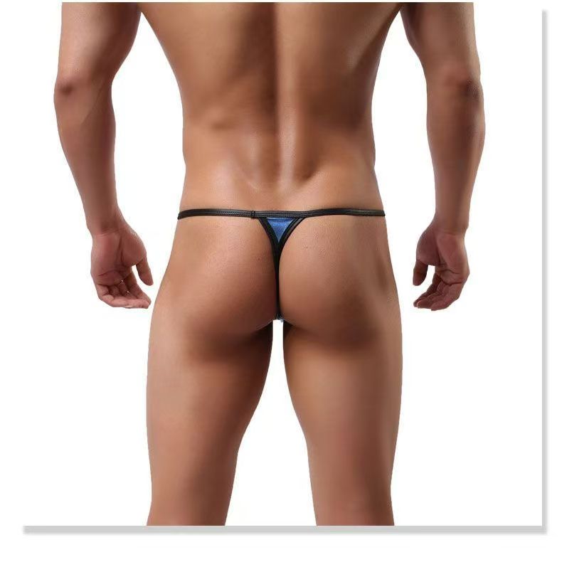 Men's Metallic Thong with Contoured Pouch