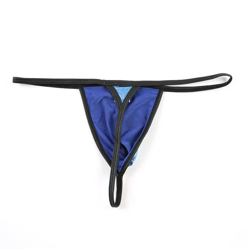 Men's Metallic Thong with Contoured Pouch