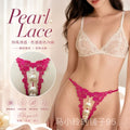 Women's Large Pearl Lace Thong
