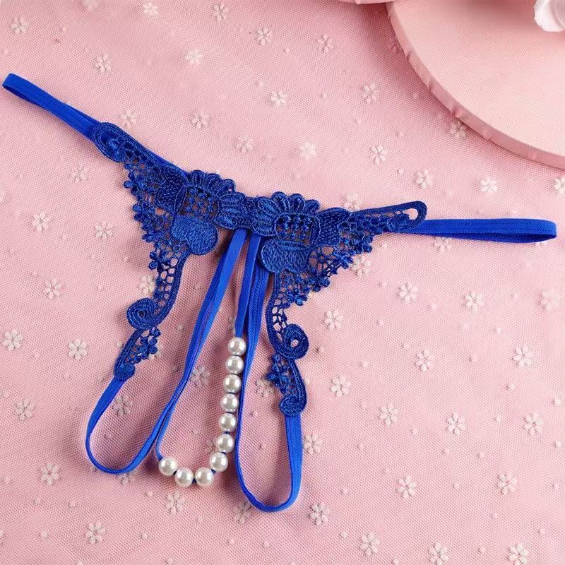 Women’s Embroidered Lace Pearl Detail Panties