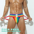 Men’s Rainbow Jockstrap with Wide Waistband | GT Intimate