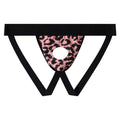 Men’s Leopard Double Thong with 4.5 cm Opening & Roomy Pouch, 95% Cotton