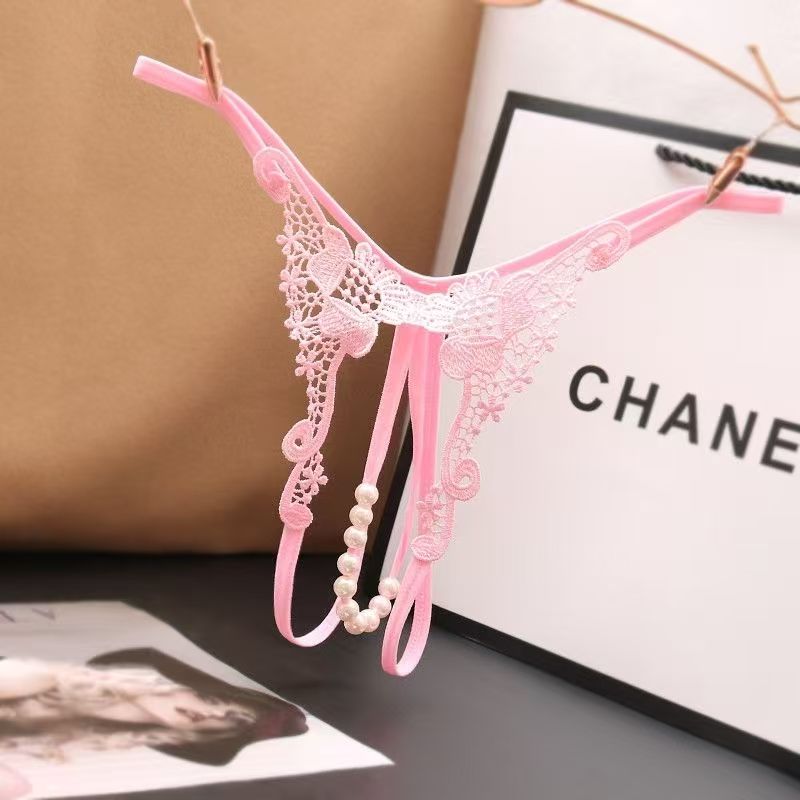 Women’s Embroidered Lace Pearl Detail Panties
