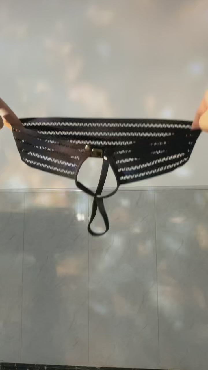 Men's Hollow Out Fashion Underwear 男士镂空时尚设计款内裤